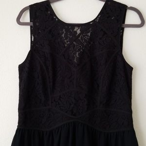 BCBGeneration lace and chiffon mini dress size 12